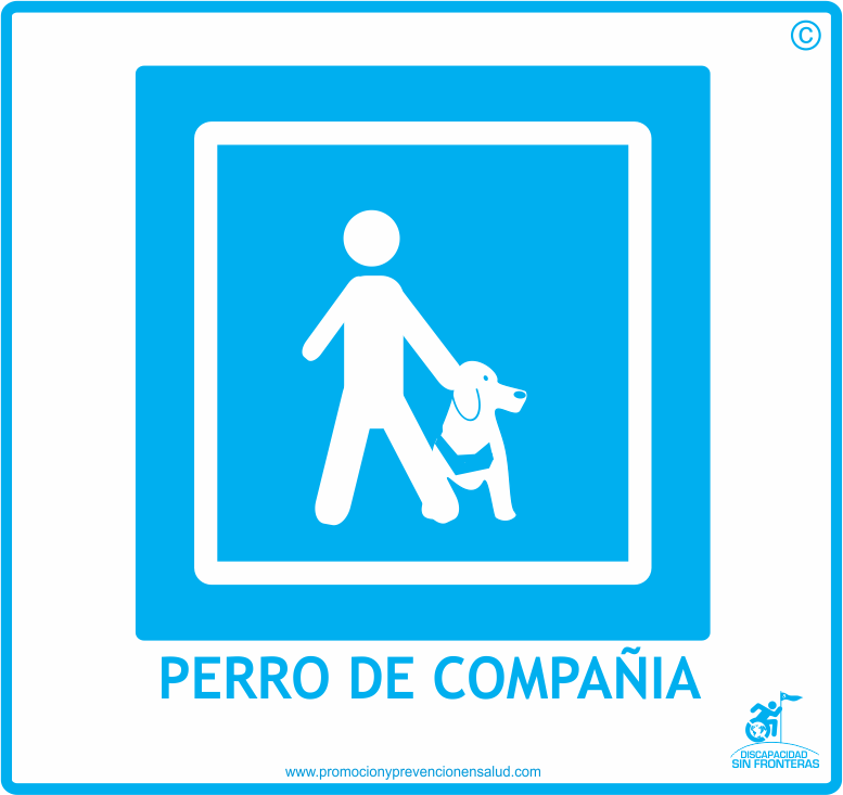 logos discapacidades perro compañia discapaciad sin fronteras